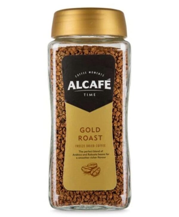 Alcafe Gold Roast Freeze Dried Instant Coffee Granules 200 g