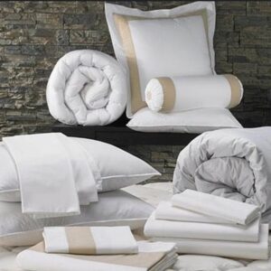 Dazzle Dreams Polyester Hotel Linen Set, Color : White
