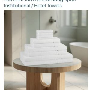 Superior Egyptian Cotton Towel Set, color : White